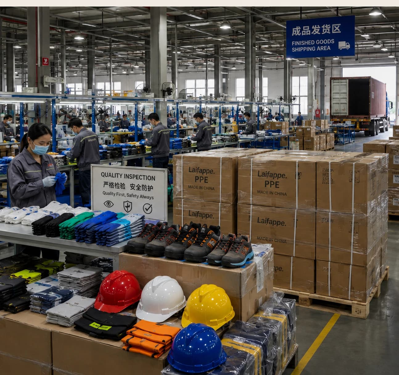 Laifappe packaging area